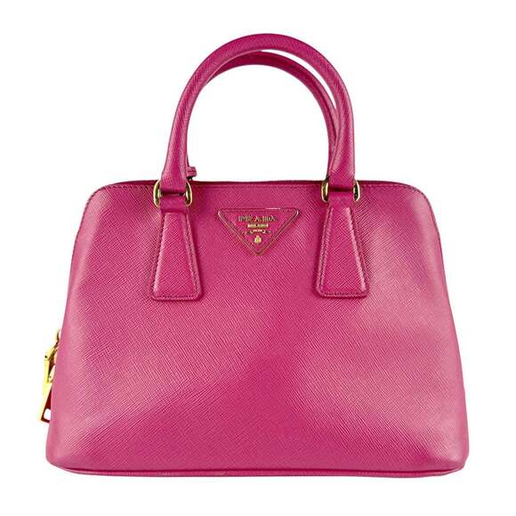 PRADA Pink Leather Shoulder Bag